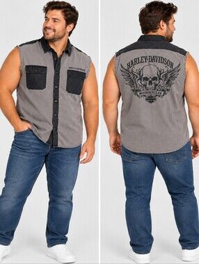 Harley-Davidson Willie G Skull Sleeveless Blowout Vest Shirt 2XL